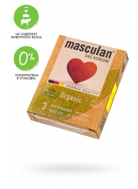 Экологически чистые презервативы Masculan Organic - 3 шт. - Masculan - купить с доставкой в Сергиевом Посаде