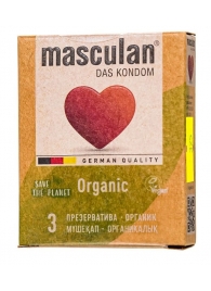 Экологически чистые презервативы Masculan Organic - 3 шт. - Masculan - купить с доставкой в Сергиевом Посаде