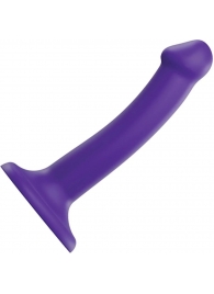 Фиолетовый фаллоимитатор-насадка Strap-On-Me Dildo Dual Density size S - 17 см. - Strap-on-me - купить с доставкой в Сергиевом Посаде