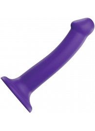 Фиолетовый фаллоимитатор-насадка Strap-On-Me Dildo Dual Density size M - 18 см. - Strap-on-me - купить с доставкой в Сергиевом Посаде