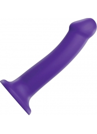 Фиолетовый фаллоимитатор-насадка Strap-On-Me Dildo Dual Density size L - 19 см. - Strap-on-me - купить с доставкой в Сергиевом Посаде