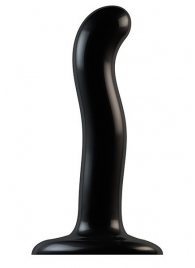 Черный фаллоимитатор-насадка Strap-On-Me P G spot Dildo size S - 16,4 см. - Strap-on-me - купить с доставкой в Сергиевом Посаде