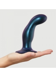 Темно-синяя насадка Strap-On-Me Dildo Plug Snaky size M - Strap-on-me - купить с доставкой в Сергиевом Посаде