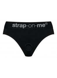 Черные трусики для насадок Heroine Lingerie Harness - size S - Strap-on-me - купить с доставкой в Сергиевом Посаде