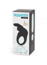 Черное эрекционное виброкольцо Happy Rabbit Rechargeable Rabbit Cock Ring - Happy Rabbit - в Сергиевом Посаде купить с доставкой