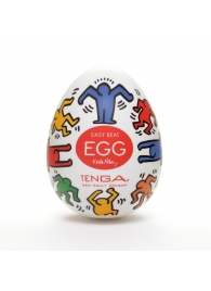 Мастурбатор-яйцо Keith Haring EGG DANCE - Tenga - в Сергиевом Посаде купить с доставкой