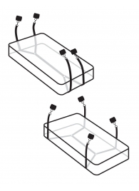 Фиксаторы для кровати WRAPAROUND MATTRESS RESTRAIN - Pipedream - купить с доставкой в Сергиевом Посаде