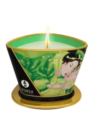 Массажная свеча Exotic Green Tea с ароматом зелёного чая - 170 мл. - Shunga - купить с доставкой в Сергиевом Посаде