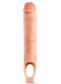 Телесная насадка-удлинитель 11.5 Inch Silicone Cock Sheath Penis Extender - 29,2 см. - Blush Novelties - в Сергиевом Посаде купить с доставкой