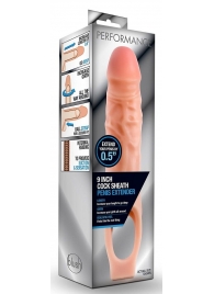 Телесная насадка на пенис 9 Inch Cock Sheath Extender - 22,2 см. - Blush Novelties - в Сергиевом Посаде купить с доставкой
