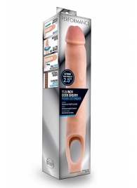Телесная насадка на пенис 11.5 Inch Cock Sheath Penis Extender - 29,2 см. - Blush Novelties - в Сергиевом Посаде купить с доставкой