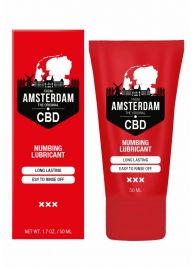 Пролонгирующий лубрикант Numbing CBD from Amsterdam - 50 мл. - Shots Media BV - купить с доставкой в Сергиевом Посаде