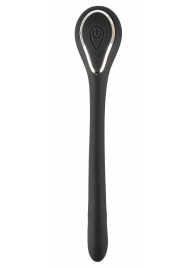 Черный гибкий уретральный стимулятор с вибрацией Vibrating Bendable Dilator - 13,5 см. - Orion - купить с доставкой в Сергиевом Посаде