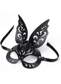 Черная ажурная маска  Зайка  с ушками - Crazy Handmade - купить с доставкой в Сергиевом Посаде