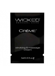 Крем для массажа и мастурбации Wicked Stroking and Massage Creme - 3 мл. - Wicked - купить с доставкой в Сергиевом Посаде