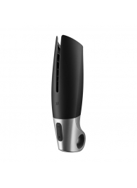 Черный мастурбатор с вибрацией Power Masturbator - Satisfyer - в Сергиевом Посаде купить с доставкой