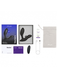 Черный анальный вибратор We-Vibe Vector+ - We-vibe - в Сергиевом Посаде купить с доставкой