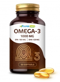 Пищевая добавка SuperCaps OMEGA-3 - 50 капсул (1000 мг) - SuperCaps - купить с доставкой в Сергиевом Посаде