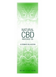 Массажное масло Natural CBD Massage Oil - 50 мл. - Shots Media BV - купить с доставкой в Сергиевом Посаде