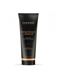 Массажный легкий крем WICKED Orange Blossom plus Patchouli - 120 мл. - Wicked - купить с доставкой в Сергиевом Посаде