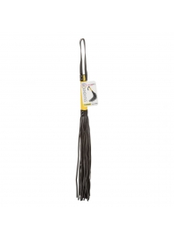 Черная плеть с желтой рукоятью Boundless Flogger - 69,25 см. - California Exotic Novelties - купить с доставкой в Сергиевом Посаде