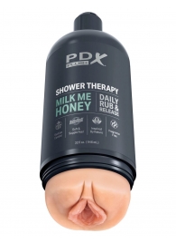 Телесный мастурбатор-вагина Shower Therapy Milk Me Honey - Pipedream - в Сергиевом Посаде купить с доставкой