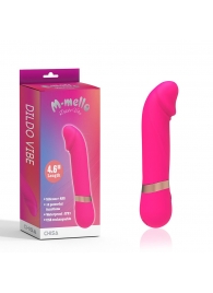 Розовый мини-вибратор с загнутой головкой Dildo Vibe - 11,7 см. - Chisa