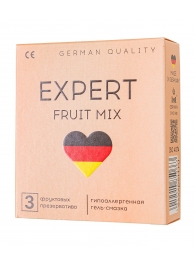 Ароматизированные презервативы EXPERT Fruit Mix - 3 шт. - Expert - купить с доставкой в Сергиевом Посаде