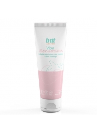 Лубрикант на водной основе Vibe Sensation с клубничным вкусом и легким вибрирующим эффектом - 50 гр. - INTT - купить с доставкой в Сергиевом Посаде