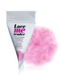 Съедобное согревающее массажное масло Love Me Tender Cotton Candy с ароматом сладкой ваты - 10 мл. - Love to Love - купить с доставкой в Сергиевом Посаде