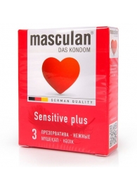 Презервативы Masculan Sensitive plus - 3 шт. - Masculan - купить с доставкой в Сергиевом Посаде