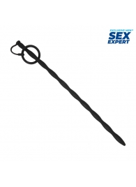 Черный стимулятор уретры Sex Expert - Sex Expert - купить с доставкой в Сергиевом Посаде