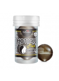 Анальный лубрикант на масляной основе Hot Ball Plus Conforto (2 шарика по 3 гр.) - HotFlowers - купить с доставкой в Сергиевом Посаде