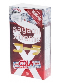 Ароматизированные презервативы Sagami Xtreme COLA - 10 шт. - Sagami - купить с доставкой в Сергиевом Посаде