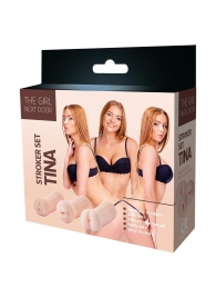 Набор из 3 мастурбаторов The Girl Next Door Tina - Dream Toys - в Сергиевом Посаде купить с доставкой