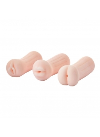 Набор из 3 мастурбаторов The Girl Next Door Tina - Dream Toys - в Сергиевом Посаде купить с доставкой