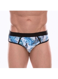 Мужские трусы-джоки с принтом в виде волн и китов - Don Moris купить с доставкой