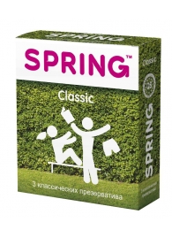 Классические презервативы SPRING CLASSIC - 3 шт. - SPRING - купить с доставкой в Сергиевом Посаде