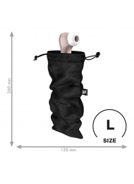 Черный мешочек для хранения игрушек Treasure Bag L - Satisfyer - купить с доставкой в Сергиевом Посаде
