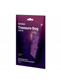 Фиолетовый мешочек для хранения игрушек Treasure Bag XL - Satisfyer - купить с доставкой в Сергиевом Посаде