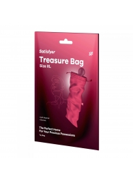 Розовый мешочек для хранения игрушек Treasure Bag XL - Satisfyer - купить с доставкой в Сергиевом Посаде