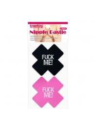 Набор из 2 пар пэстисов Cross Pattern Nipple Pasties - Lovetoy - купить с доставкой в Сергиевом Посаде