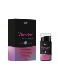 Жидкий вибратор Vibration Cotton Candy с ароматом сахарной ваты - 15 мл. - INTT - купить с доставкой в Сергиевом Посаде