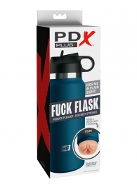 Мастурбатор-вагина в синей колбе F*ck Flask - Pipedream - в Сергиевом Посаде купить с доставкой