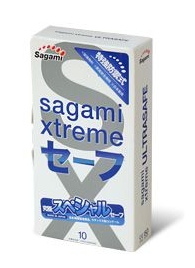 Презервативы Sagami Xtreme Ultrasafe с двойным количеством смазки - 10 шт. - Sagami - купить с доставкой в Сергиевом Посаде