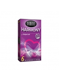 Презервативы с рёбрышками Domino Harmony - 6 шт. - Domino - купить с доставкой в Сергиевом Посаде