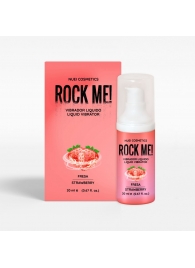 Жидкий вибратор Nuei Rock Me! с ароматом клубники - 20 мл. - Nuei cosmetics - купить с доставкой в Сергиевом Посаде