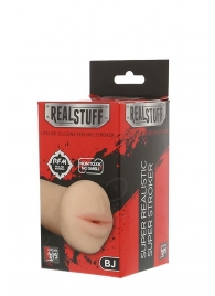 Нежный мастурбатор-ротик REALSTUFF 5INCH MASTURBATOR BJ - Dream Toys - в Сергиевом Посаде купить с доставкой