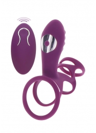 Фиолетовая эрекционная вибронасадка Halo Halo C-Ring Sleeve - Toy Joy - в Сергиевом Посаде купить с доставкой