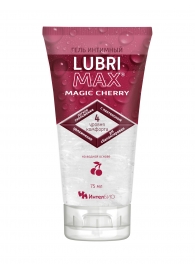 Интимный гель-смазка на водной основе Lubrimax Magic Cherry - 75 мл. - ИнтелБИО - купить с доставкой в Сергиевом Посаде